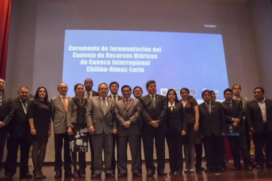 Ministro de Agricultura y Riego juramenta a miembros del Consejo de Recursos Hídricos de Cuenca Interregional Chillón-Rímac-Lurín